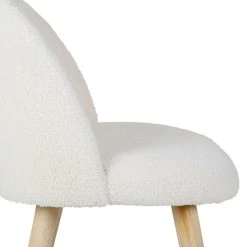 SEMA DESIGN Chaise Bouclette Ivoire Et Bois De Pin - Element -SEMA design Boutique 76250 DET03 WEB