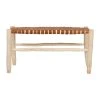 SEMA DESIGN Banc En Cuir Brun Et Bois D'eucalyptus - Cuir -SEMA design Boutique 76486 DEB WEB