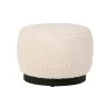 SEMA DESIGN Pouf D'intérieur En Tissu Bouclette Crème Et Noir - Cosine -SEMA design Boutique 76521 DEB WEB