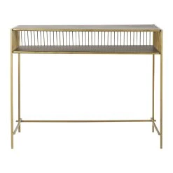 SEMA DESIGN Bureau En Fer Doré Et Noir - Palmchik