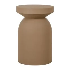 SEMA DESIGN Bout De Canapé Moderne En Fer Taupe H45cm - Arty