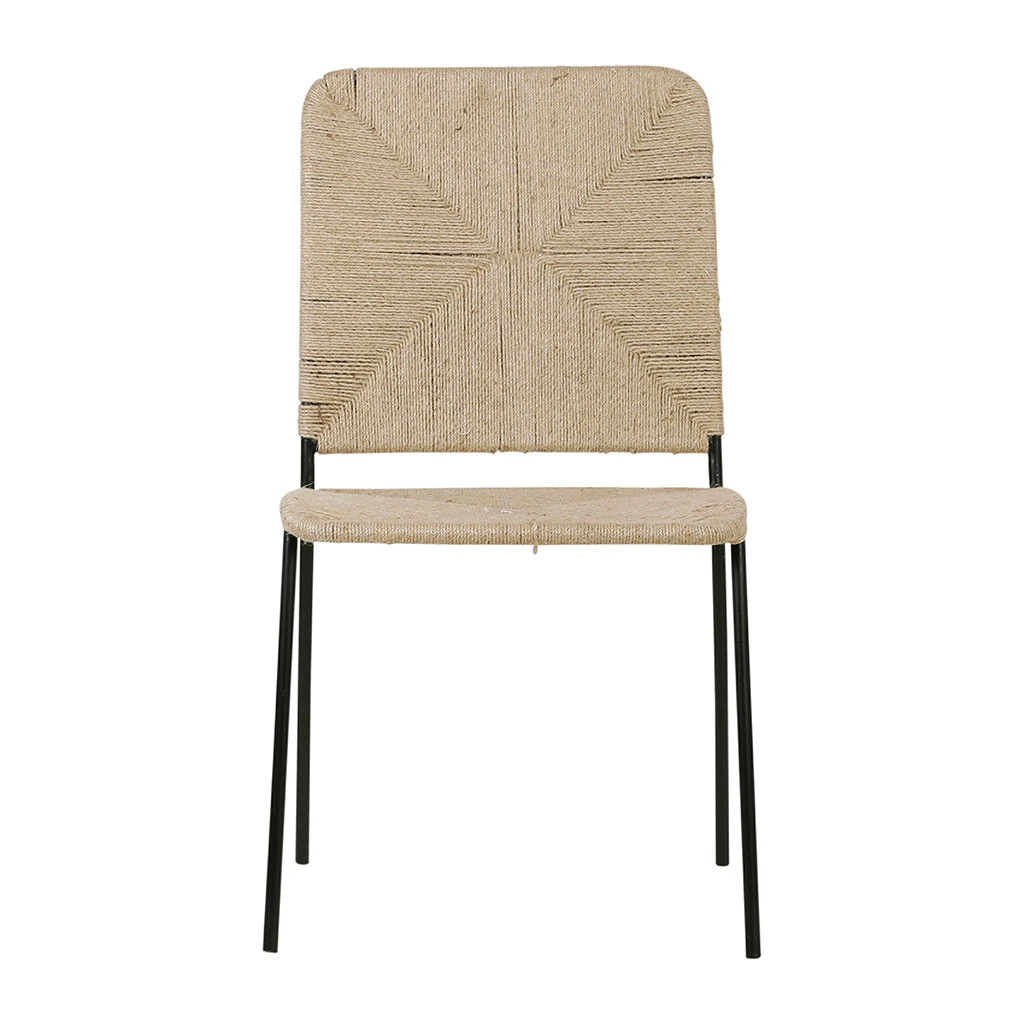 SEMA DESIGN Chaise Macramé Jute Naturel Et Fer Noir - Madeira 3 SEMA DESIGN Chaise Macramé Jute Naturel Et Fer Noir - Madeira