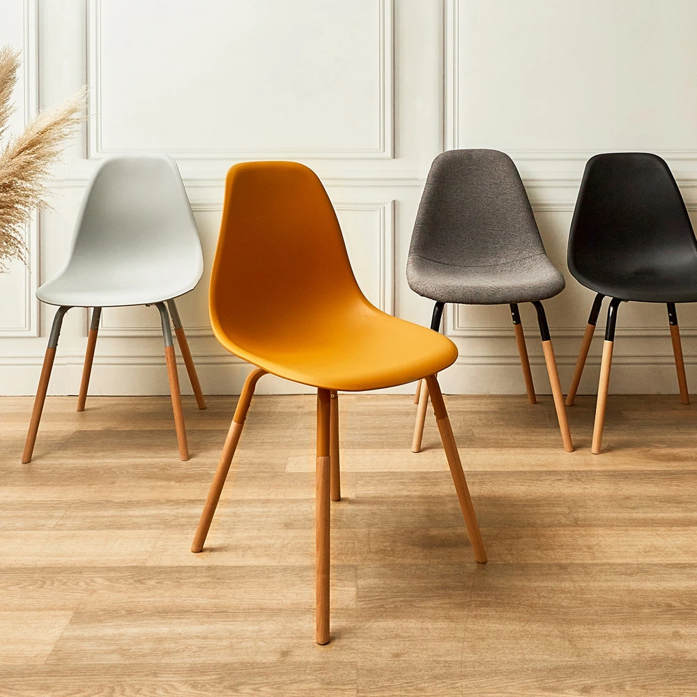 Home Déco Factory Chaise De Salle à Manger Scandinave Moutarde - Phenix 8 Home Déco Factory Chaise De Salle à Manger Scandinave Moutarde - Phenix – Image 6