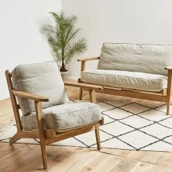 Côté Table Canapé 2 Places Laureli Gris En Chêne -SEMA design Boutique a0d7c 33508 situ06 web