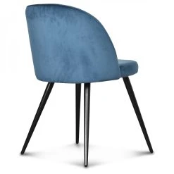 Opjet Chaise Salle à Manger En Velours Bleu Canard - Ingrid 10 Opjet Chaise Salle à Manger En Velours Bleu Canard - Ingrid -SEMA design Boutique a44f4 canard 3