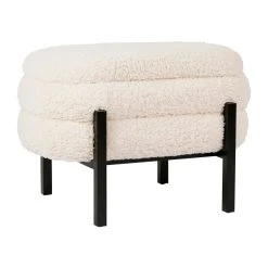 SEMA DESIGN Tabouret Coffre En Tissu Bouclette Crème Et Fer Noir - Cosine 10 SEMA DESIGN Tabouret Coffre En Tissu Bouclette Crème Et Fer Noir - Cosine -SEMA design Boutique eb786 76524 det02 hdd