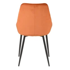 Zago Chaise Salle à Manger En Velours Cognac - Ben -SEMA design Boutique efcae bari cha12v 11