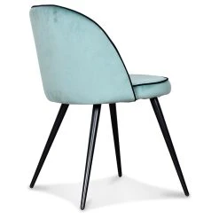 Opjet Chaise Salle à Manger Gansé En Velours Bleu Artic - Ingrid -SEMA design Boutique f2aa1 622723 frn04 web